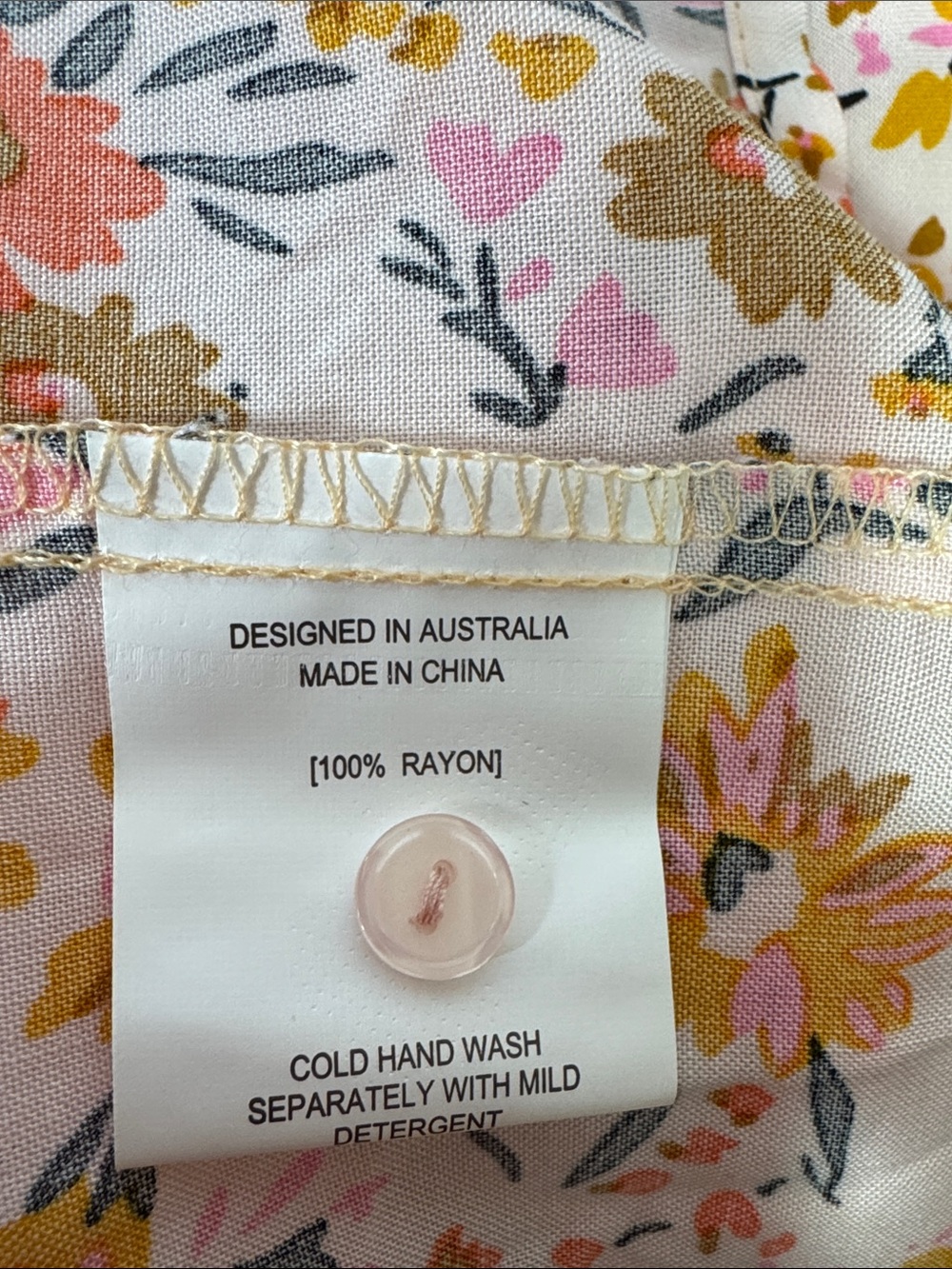 Petal & Pup Kelda Maxi Dress Size Small Floral Beige Orange - Picture 14 of 15